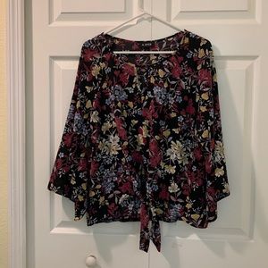 EUC A. Byer Floral Blouse Sz L